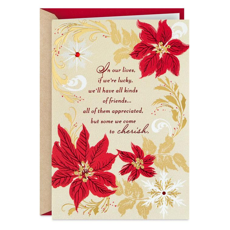 hallmark You're a Cherished Friend Christmas Card