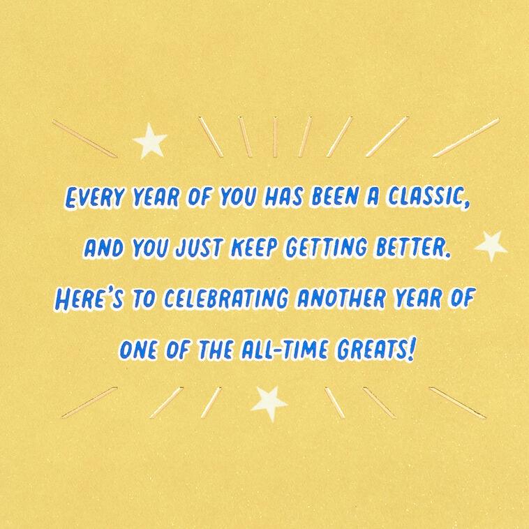 Hallmark You're A Classic 70th Birthday Card