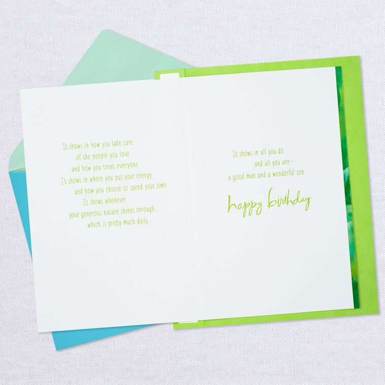 Hallmark You're A Good Man Birthday Card For Son