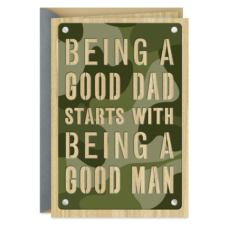 hallmark You're a Good Man Father's Day Card