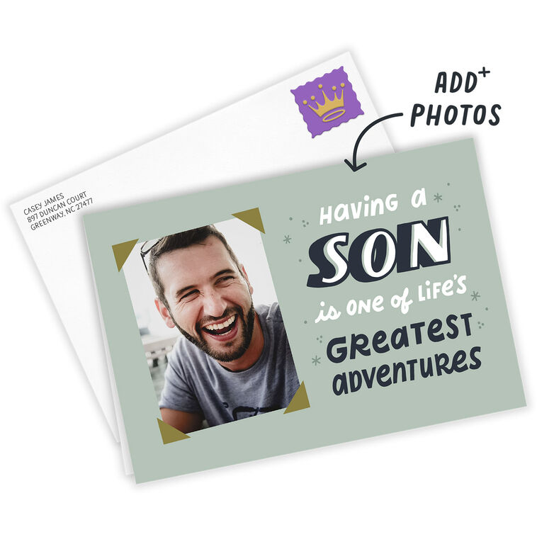 Hallmark You're A Great Adventure Son Custom Card