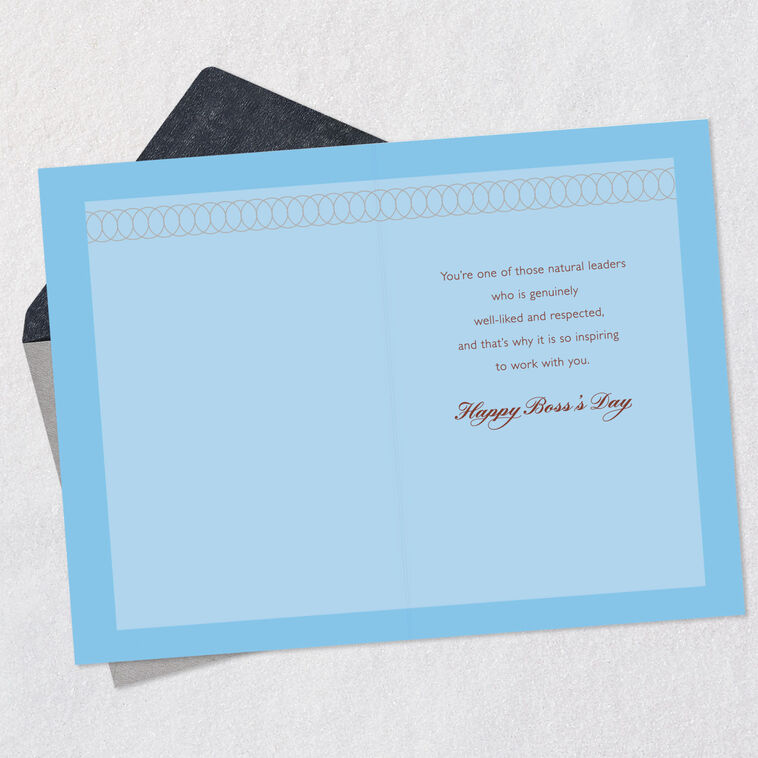 Hallmark You're A Natural Leader Boss's Day Card