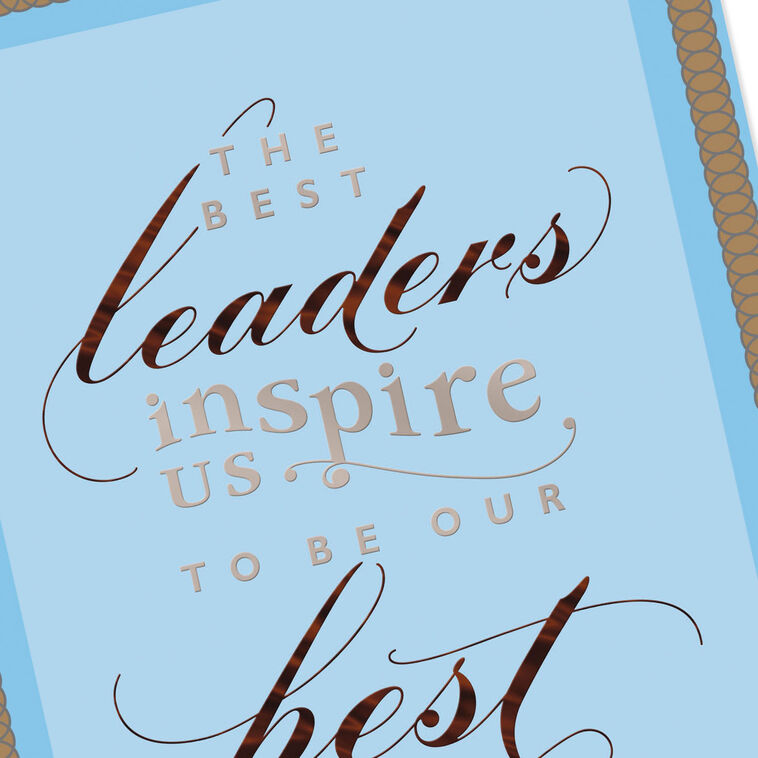 Hallmark You're A Natural Leader Boss's Day Card