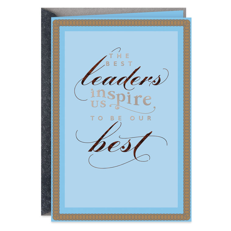 hallmark You're a Natural Leader Boss's Day Card
