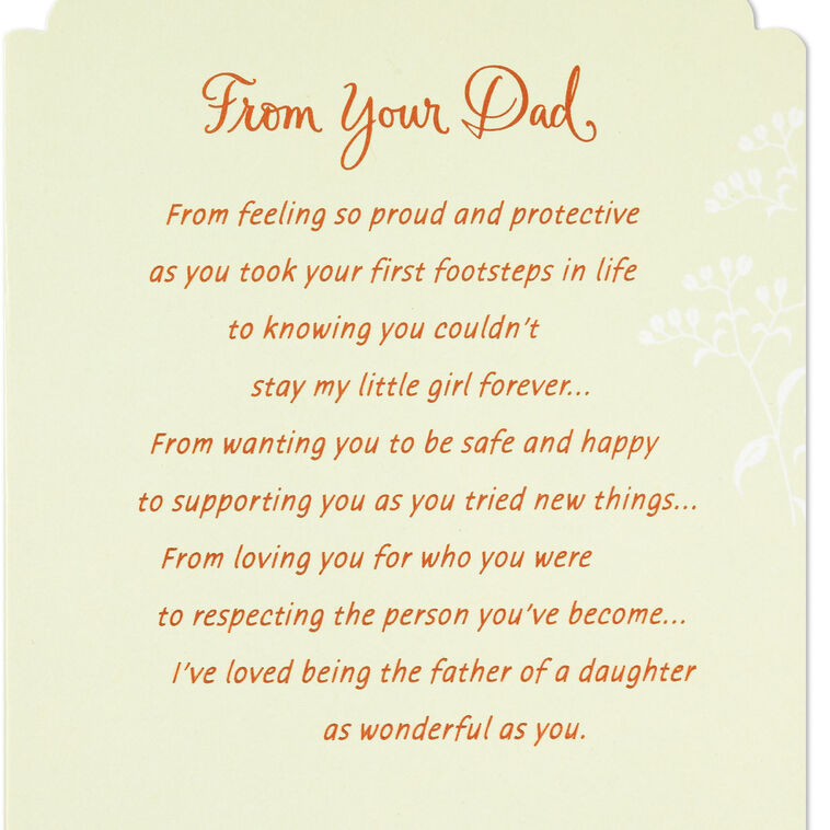 Hallmark You're A Wonderful Daughter Birthday Card
