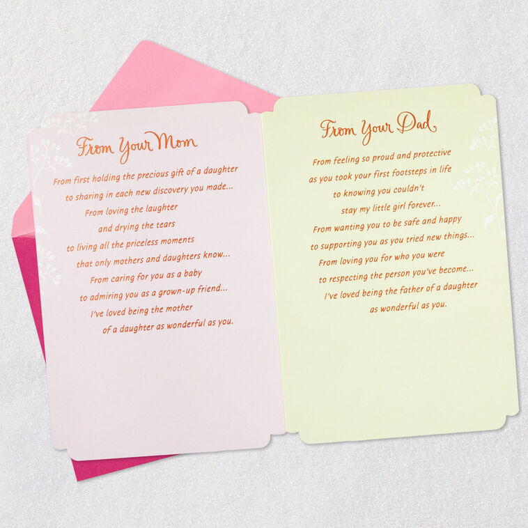 Hallmark You're A Wonderful Daughter Birthday Card