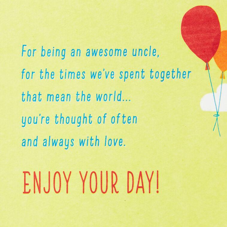 Hallmark You're An Awesome Uncle Birthday Card