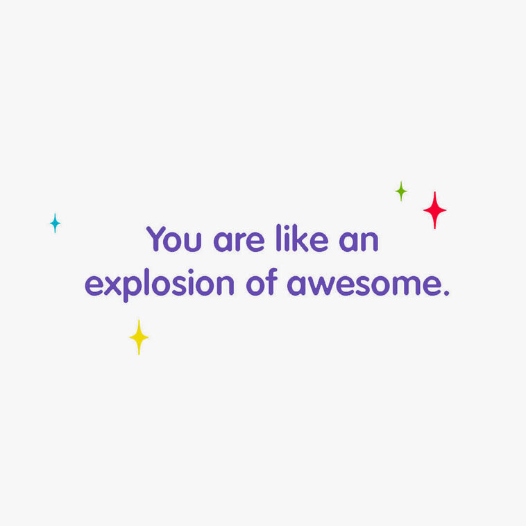 Hallmark You're An Explosion Of Awesome Funny Card