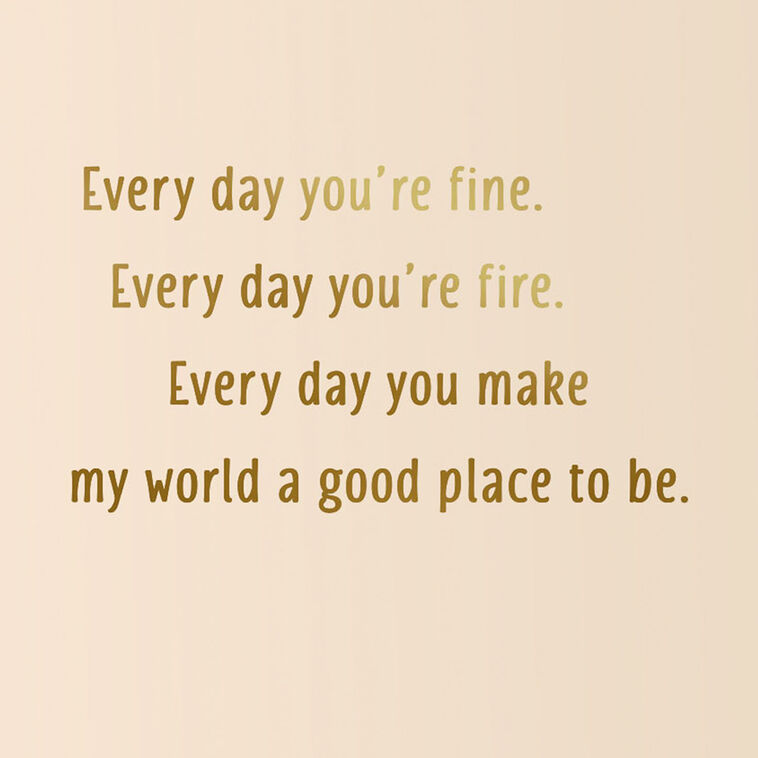 Hallmark You're Everything To Me Birthday Card