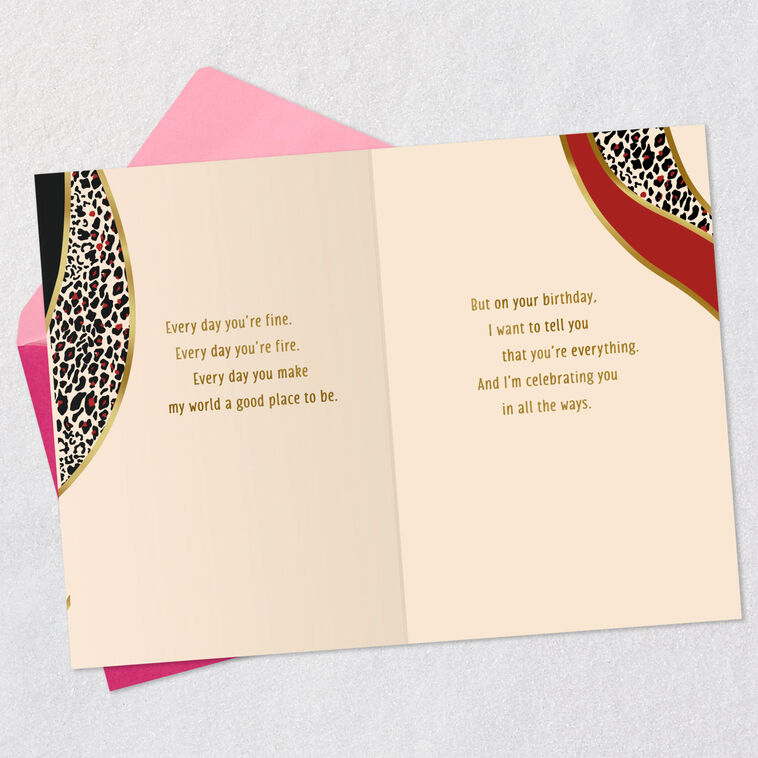 Hallmark You're Everything To Me Birthday Card