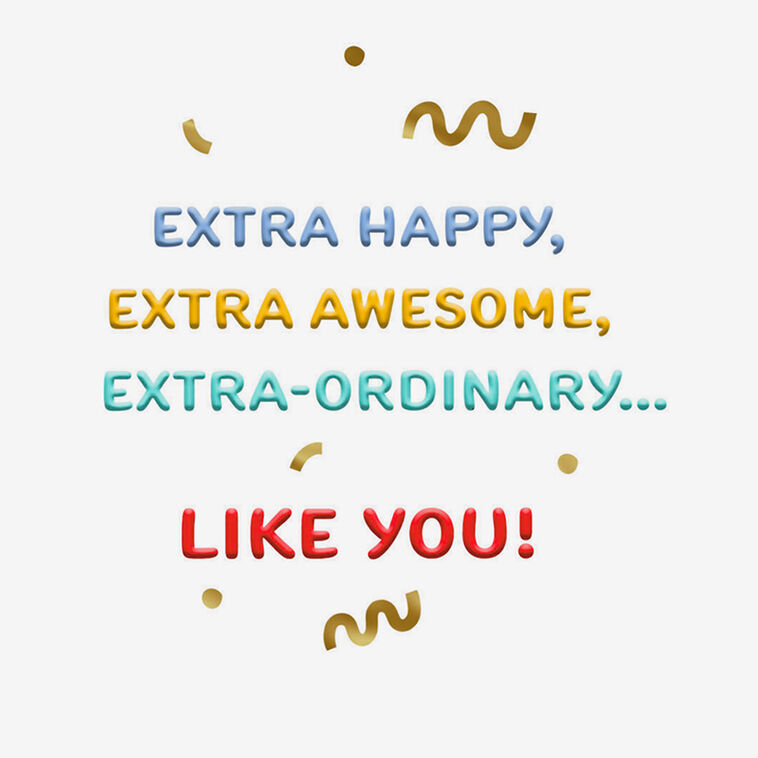 Hallmark You're Extra Awesome Birthday Card