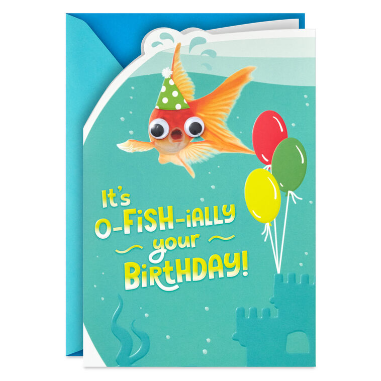 hallmark You're Fintastic Birthday Card for Kid
