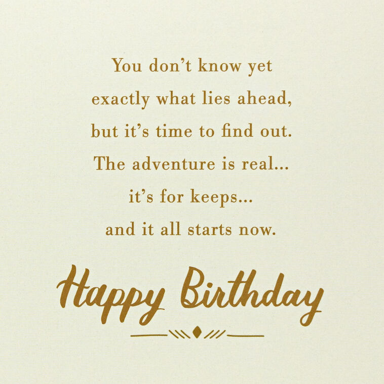 Hallmark You’re Going Places 21st Birthday Card