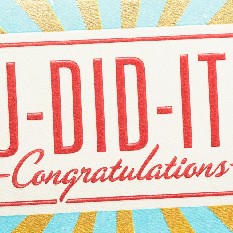 Hallmark You're Going Places Congratulations Card