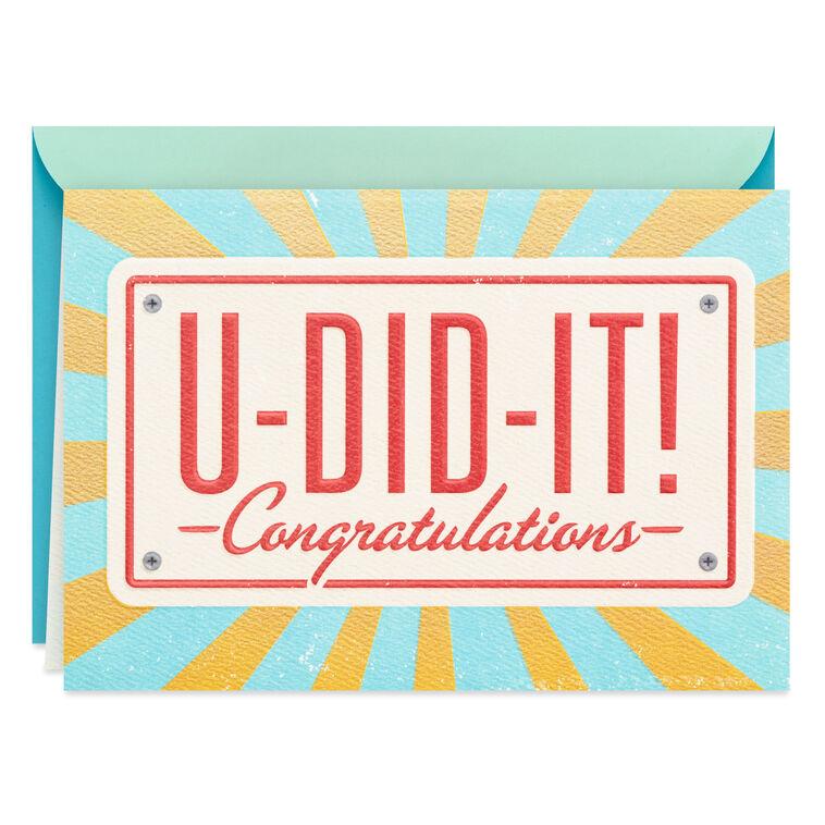 hallmark You're Going Places Congratulations Card
