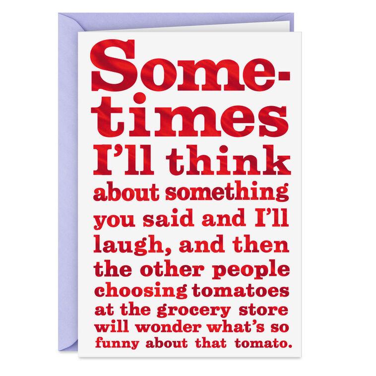 hallmark You're Good for Me Funny Friendship Card