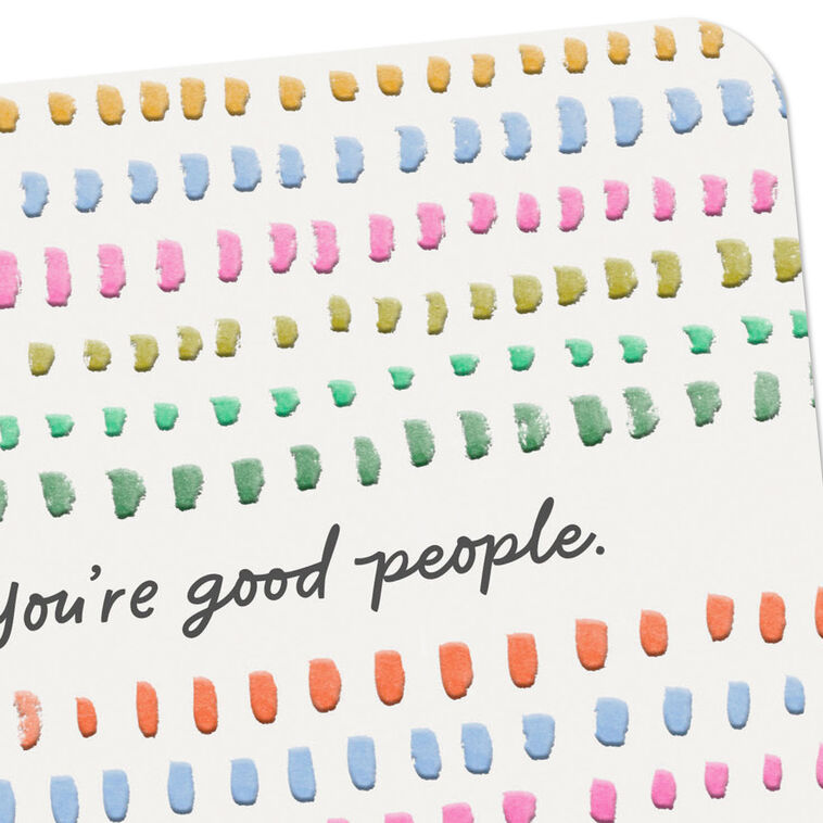 Hallmark You're Good People Thank You Card