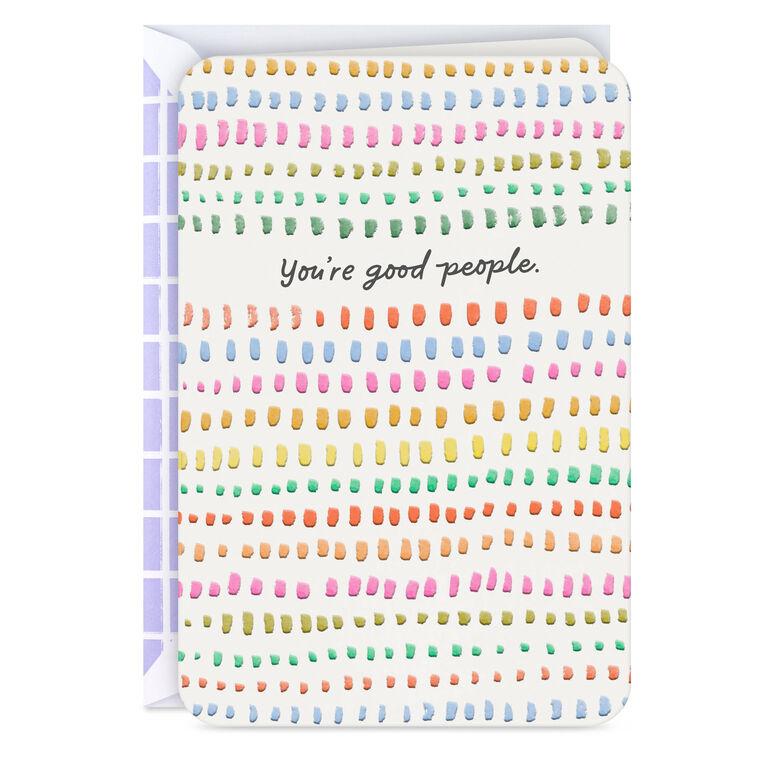 hallmark You're Good People Thank You Card