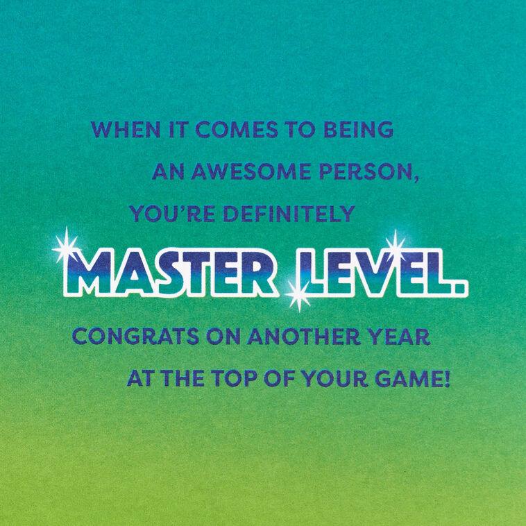 Hallmark You're Master Level Awesome Birthday Card