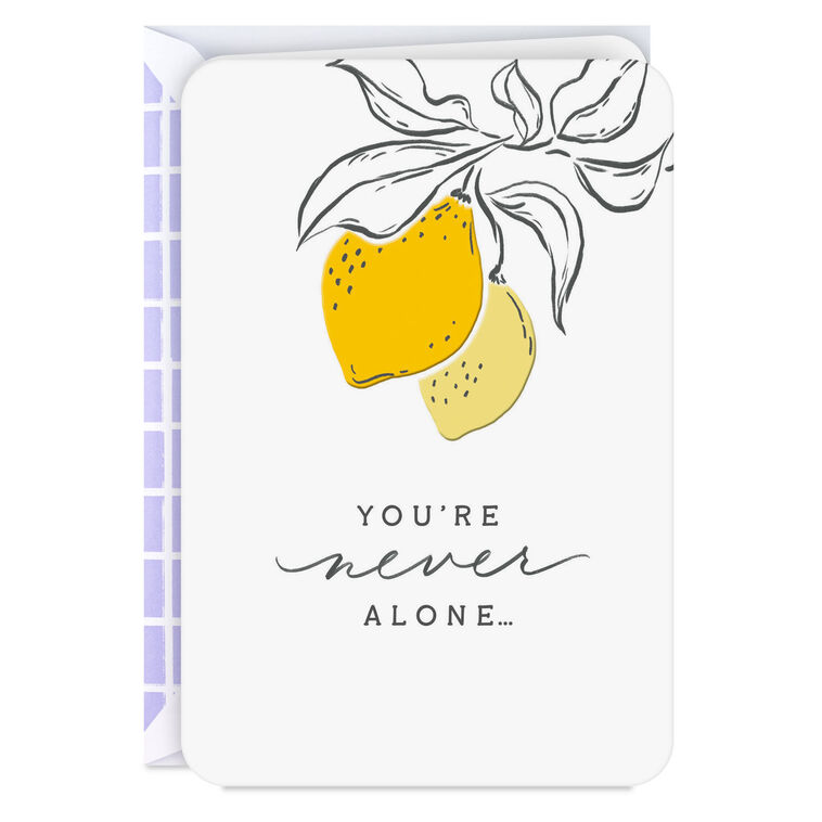 hallmark You're Never Alone Encouragement Card