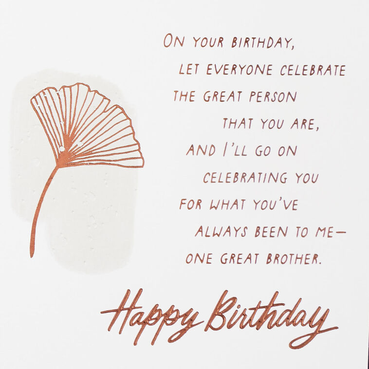 Hallmark You're One Great Brother Birthday Card