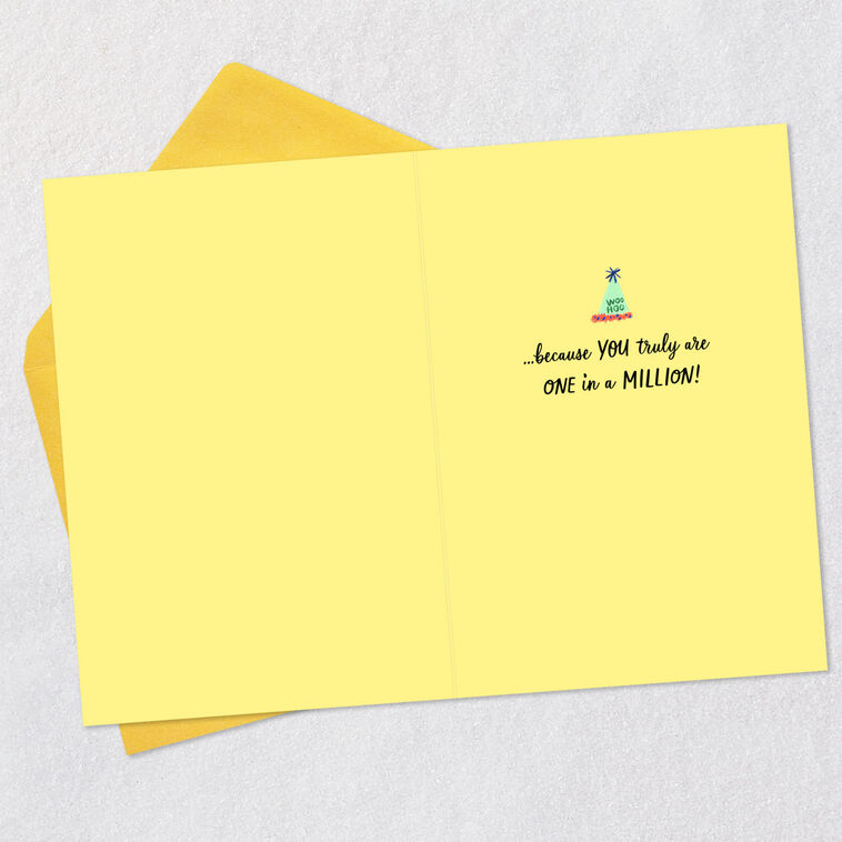 Hallmark You're One In A Million Birthday Card