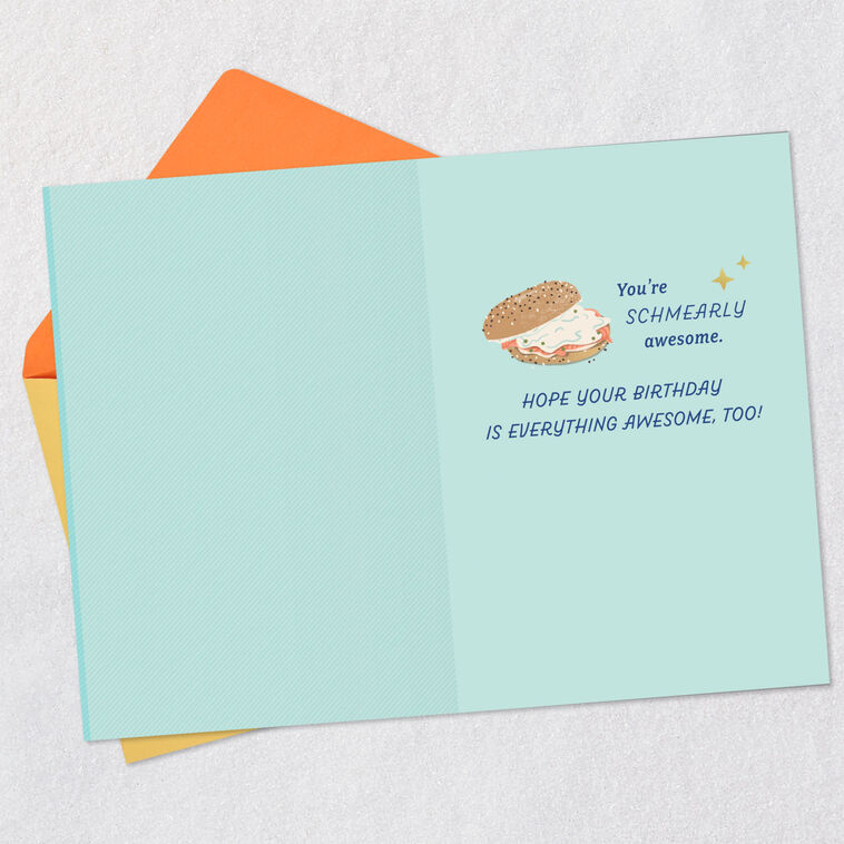 Hallmark You're Schmearly Awesome Birthday Card