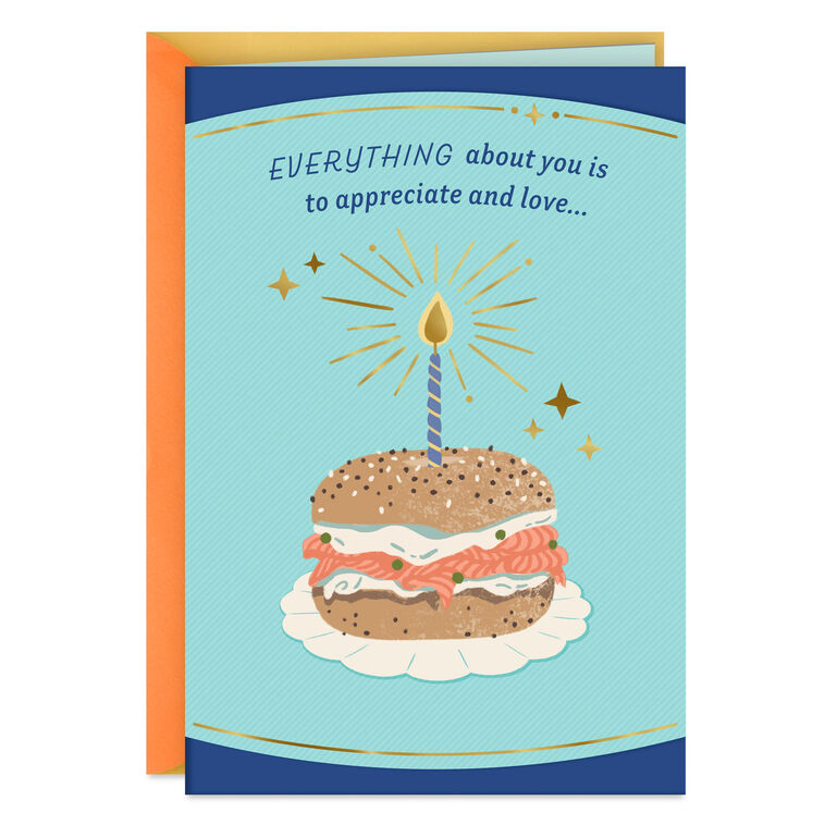 hallmark You're Schmearly Awesome Birthday Card