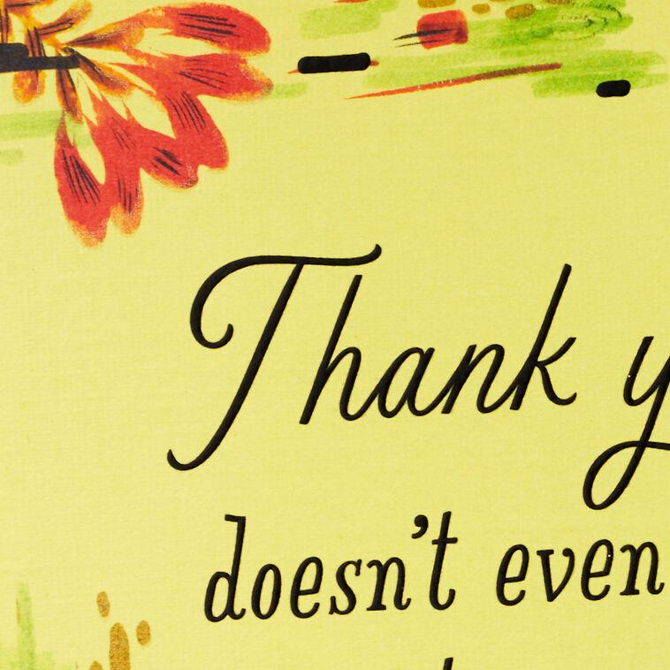 Hallmark You're The Best For Real Thank-You Card