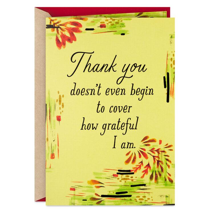 hallmark You're the Best For Real Thank-You Card