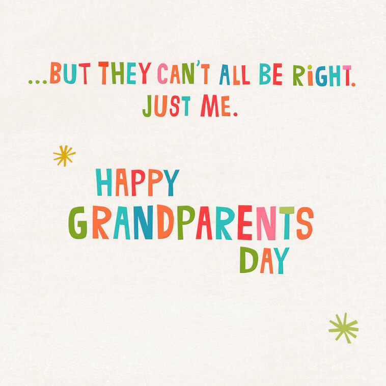 Hallmark You're The Best Grandparents Day Card