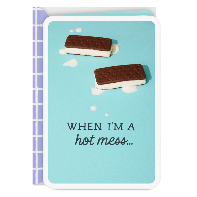 hallmark You're the Cool to My Hot Mess Love Card