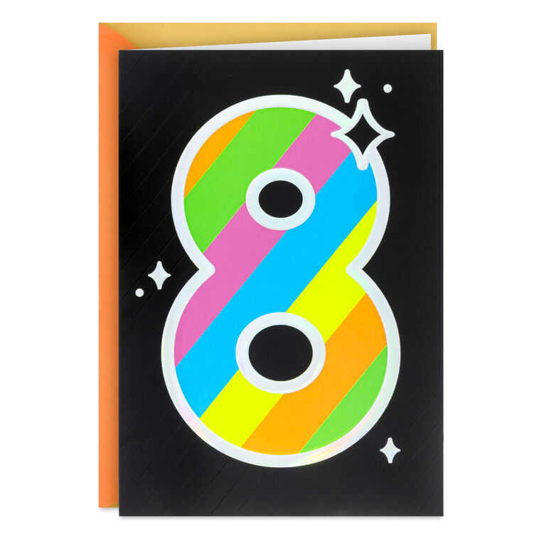hallmark You're Totally Awesome 8th Birthday Card