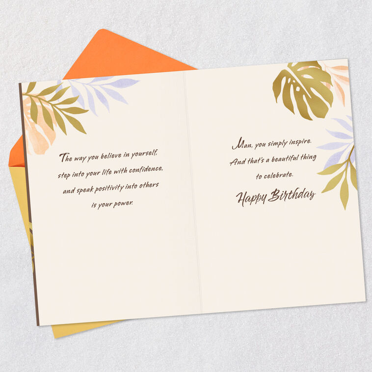 Hallmark You Simply Inspire Birthday Card