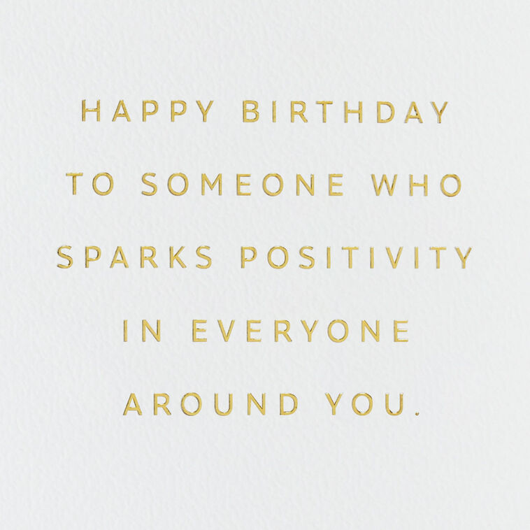 Hallmark You Spark Positivity Birthday Card