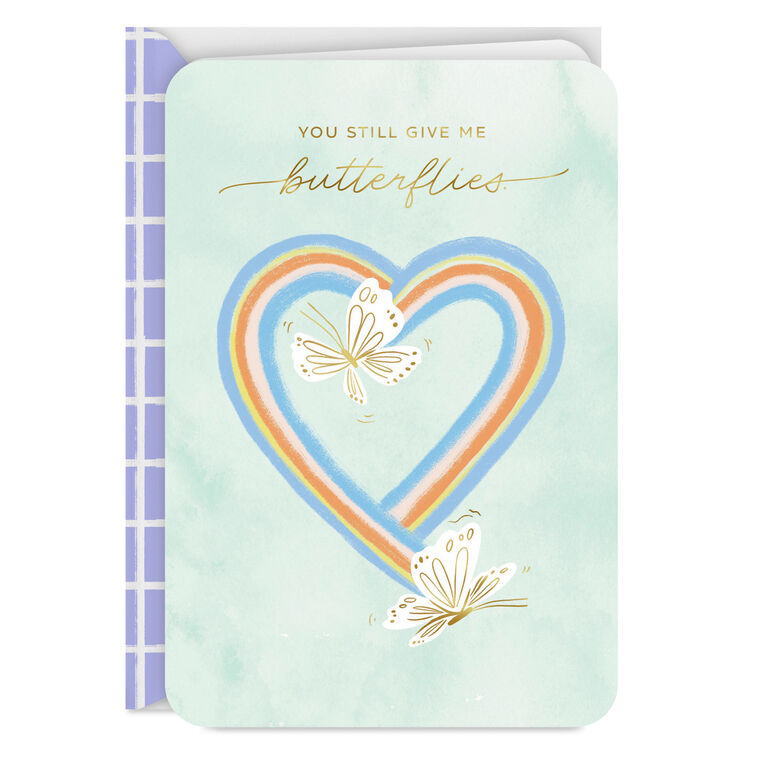 hallmark You Still Give Me Butterflies Love Card