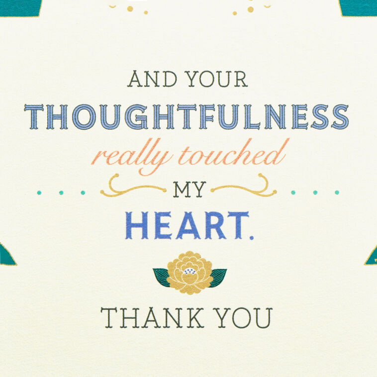 Hallmark You Touched My Heart Thank-You Card