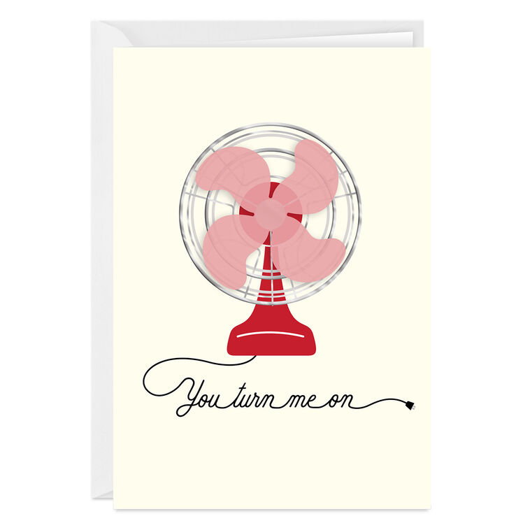 hallmark You Turn Me On Custom Love Card