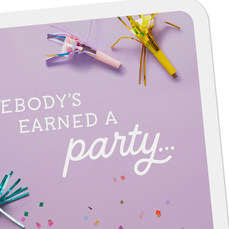 Hallmark You've Earned This Party Card