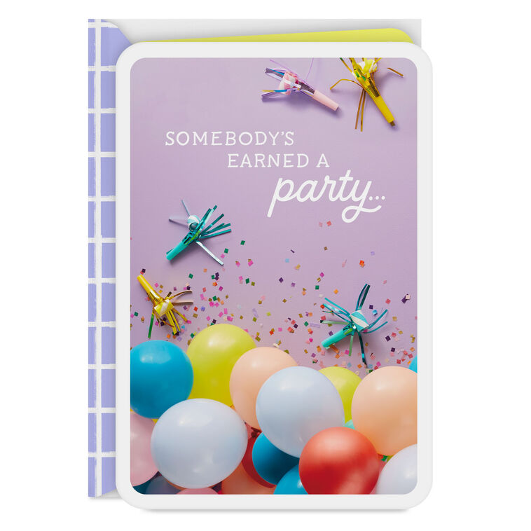 hallmark You've Earned This Party Card