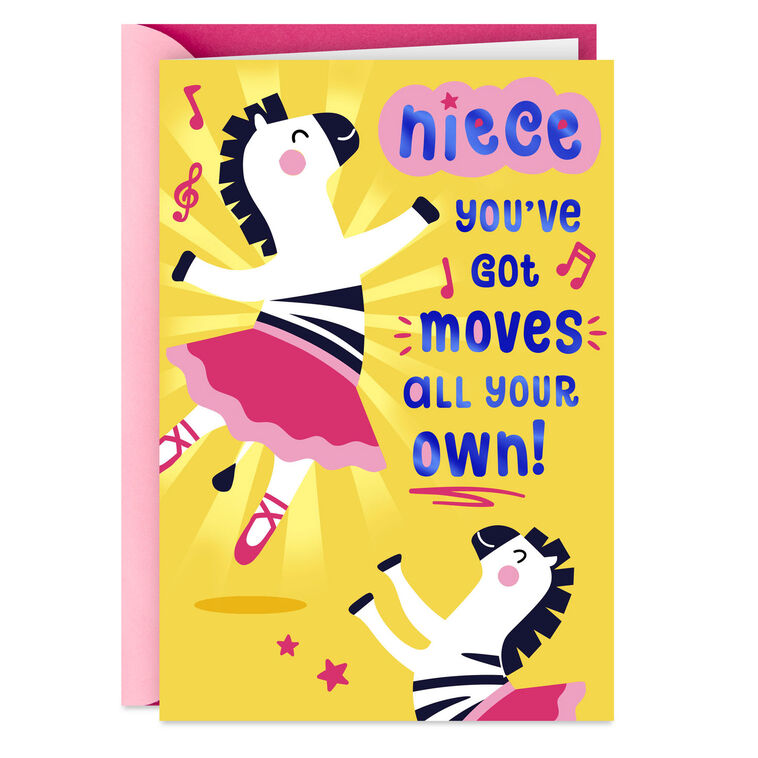 hallmark You've Got Moves Birthday Card for Niece