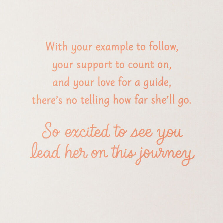 Hallmark Your Baby Girl Is So Lucky New Baby Card