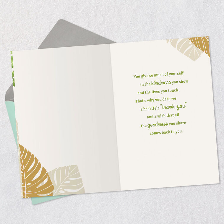 Hallmark Your Kind Heart Thank-You Card