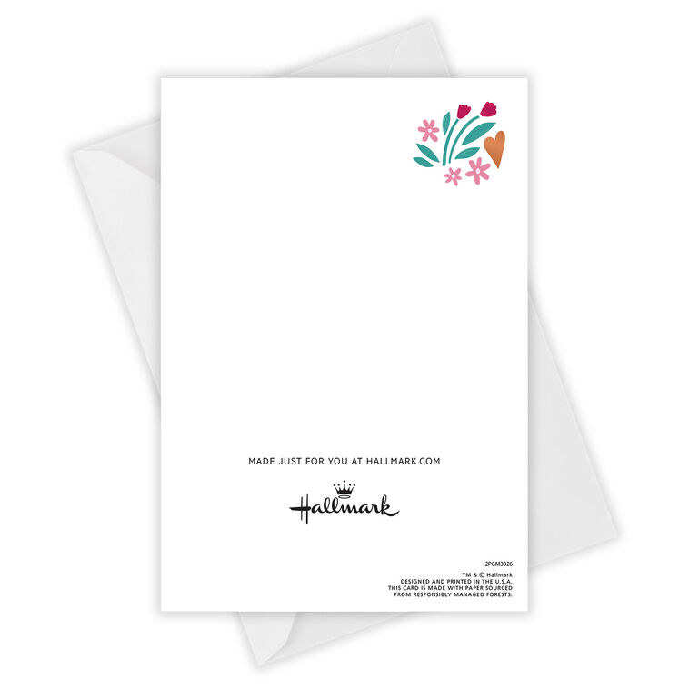 Hallmark Your Love Floral Heart Custom Love Card