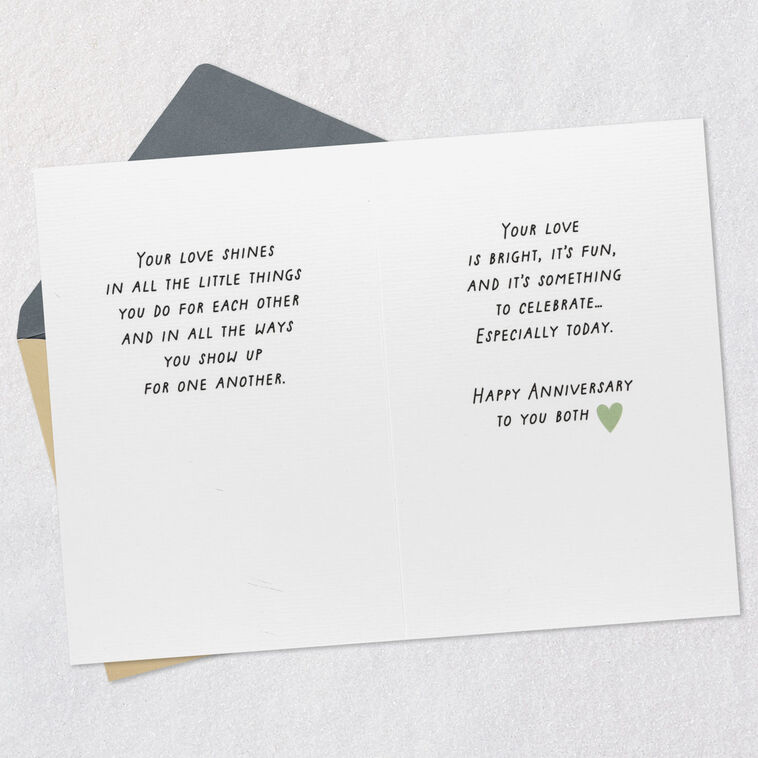 Hallmark Your Love Shines Anniversary Card