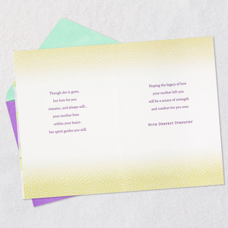 Hallmark Your Mother Lives On In You Sympathy Card