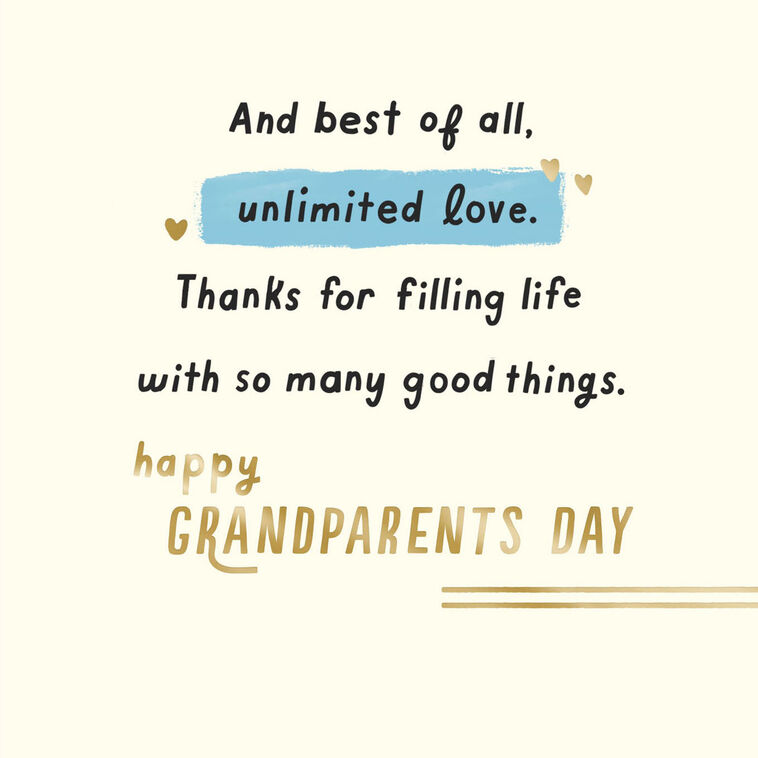 Hallmark Your Unlimited Love Grandparents Day Card