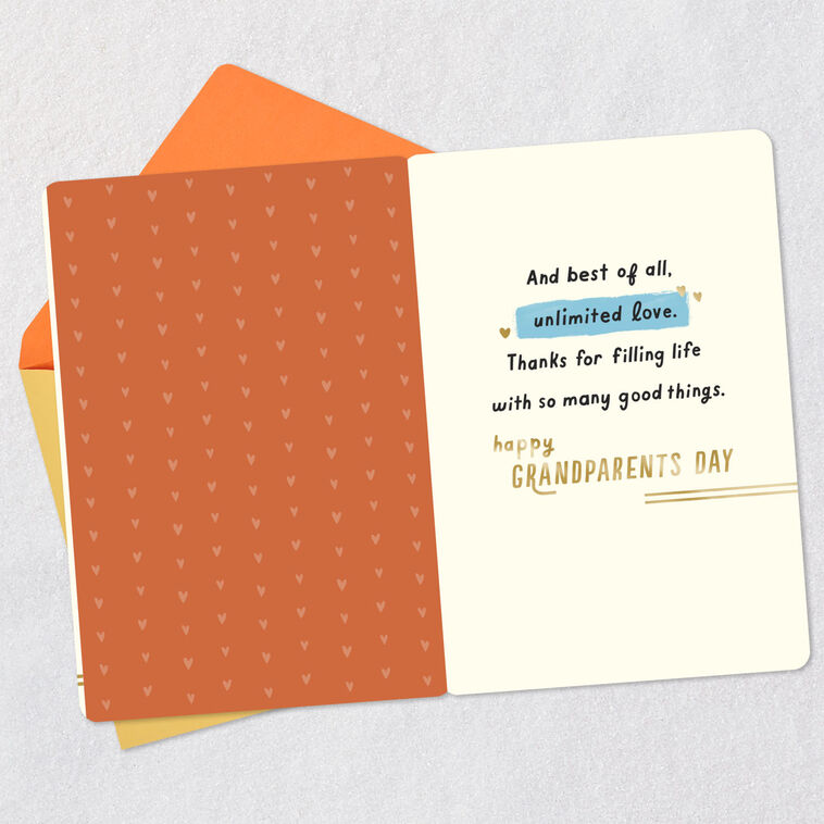 Hallmark Your Unlimited Love Grandparents Day Card