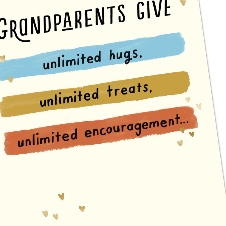 Hallmark Your Unlimited Love Grandparents Day Card