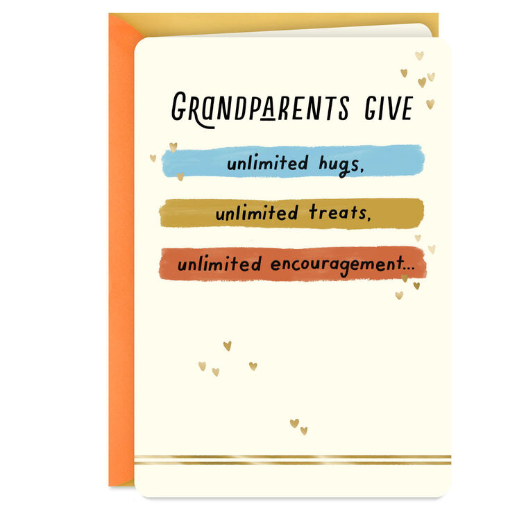 hallmark Your Unlimited Love Grandparents Day Card